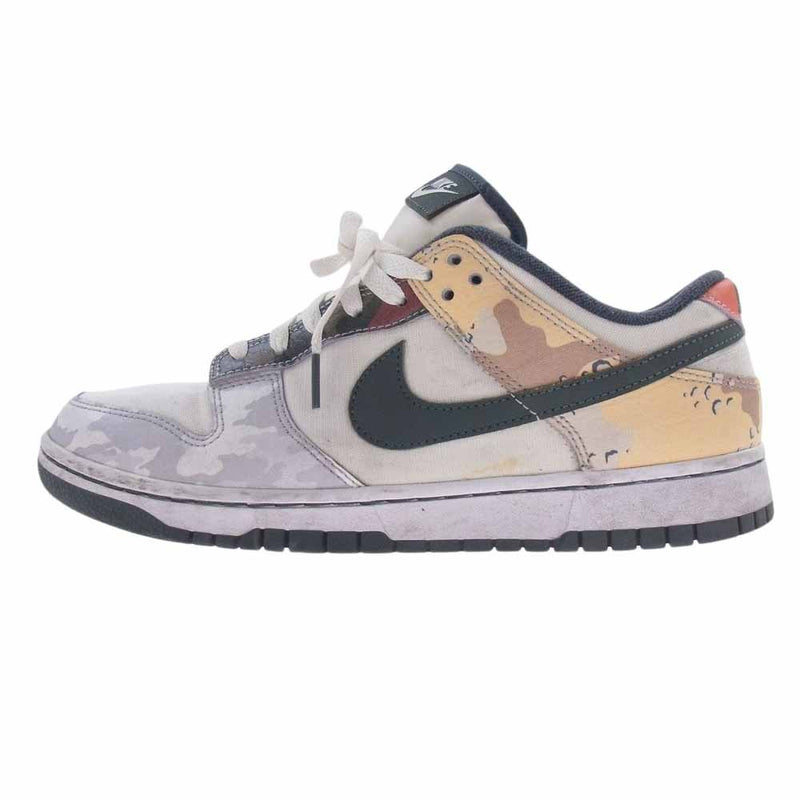 NIKE ナイキ DH0957-100 Dunk Low Sail Multi Camo ダンクロー ローカット セイルマルチカモ スニーカー グリーン系 ホワイト系 マルチ系 27.5cm【中古】