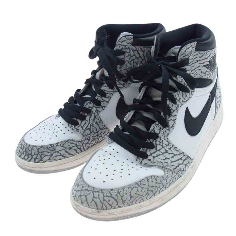 NIKE ナイキ DZ5485-052 Air Jordan 1 High OG White Cement エアジョーダン1 ハイ OG ホワイト セメント スニーカー 27cm【中古】