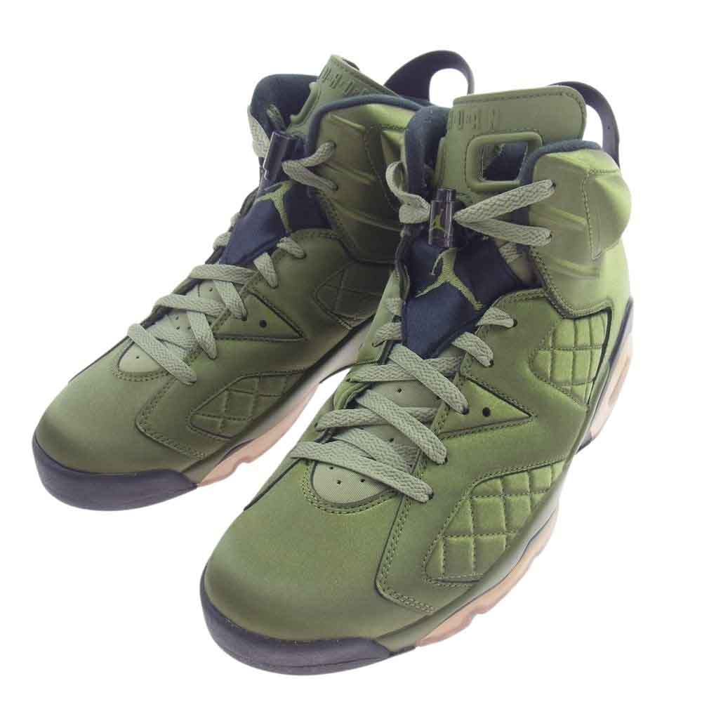 NIKE ナイキ AH4614-303 AIR JORDAN 6 RETRO PINNACLE PROMO FLIGHT JACKET エアジョーダン 6 レトロ ピナクル プロモ フライト ジャケット スニーカー モスグリーン系 28.5cm【中古】