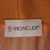 MONCLER モンクレール 21AW G209L8N00004 × PALM ANGELS パーム エンジェルス GENIUS 8 DOWN HOODIE ダウンフーディ ジーニアス 8 ワッペン付き バックロゴプリント スウェット パーカー ドッキング ダウン ジャケット  オレンジ系 L【中古】
