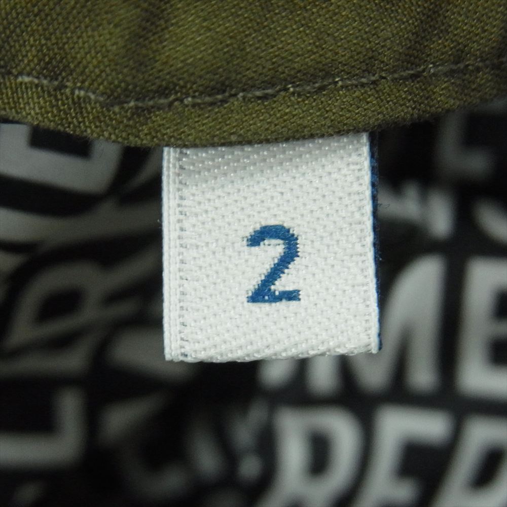 MONCLER モンクレール E109U4100450 FRAGMENT JAZZ GIUBBOTTO JACKET フラグメントデザイン バックロゴ 刺繍 ミリタリー フィールド ジャケット グリーン系 オリーブ系 2【中古】