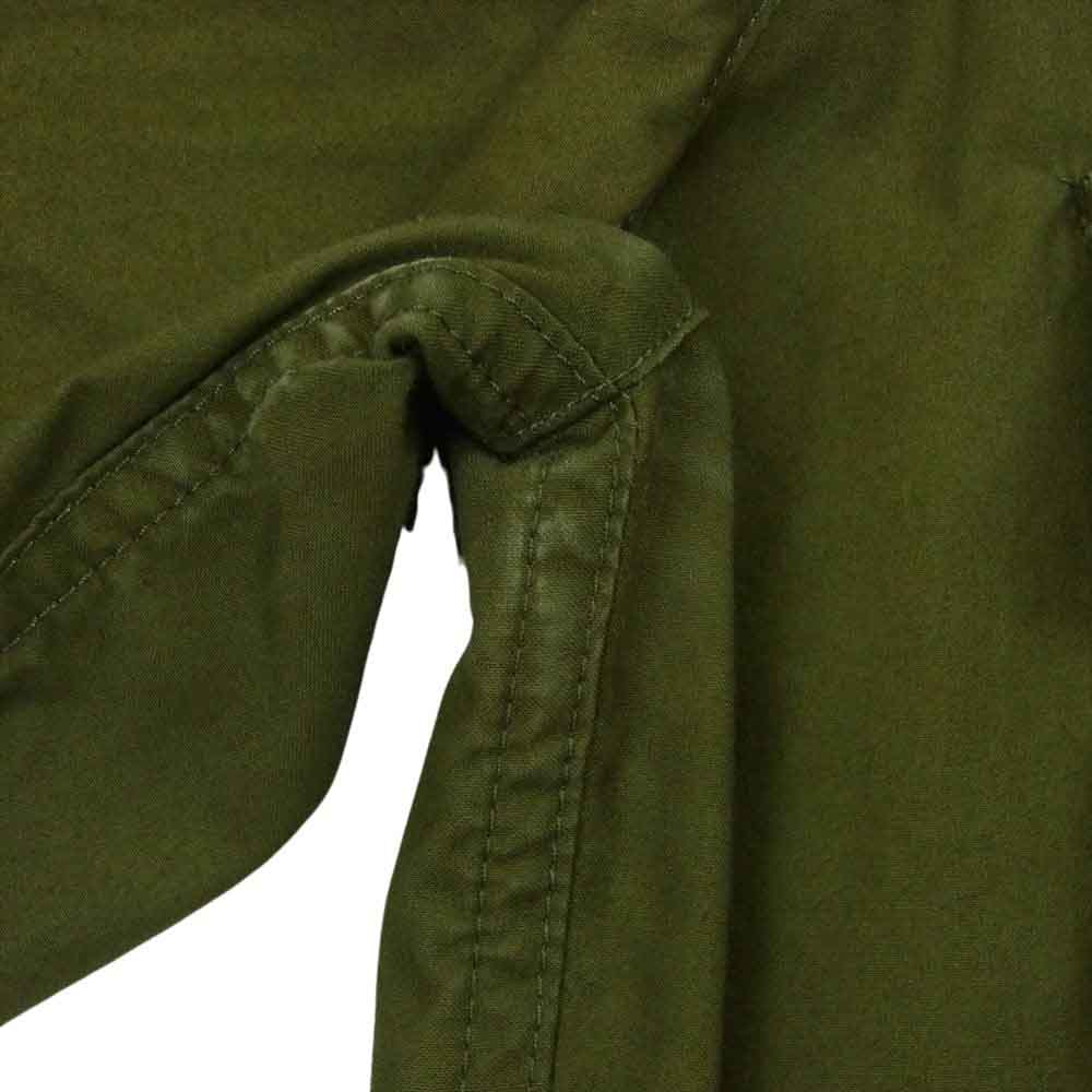 MONCLER モンクレール E109U4100450 FRAGMENT JAZZ GIUBBOTTO JACKET フラグメントデザイン バックロゴ 刺繍 ミリタリー フィールド ジャケット グリーン系 オリーブ系 2【中古】