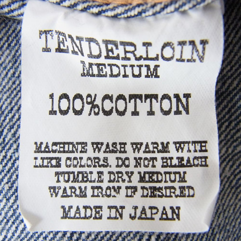 TENDERLOIN テンダーロイン T-3rd DENIM サード タイプ デニム ジャケット インディゴブルー系 M【中古】