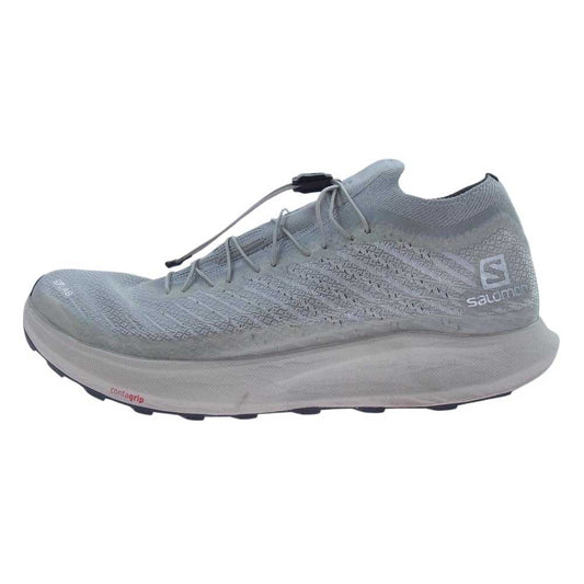 salomon サロモン 413108 Pulsar Trail Professional ローカット スニーカー グレー系 23.5cm【中古】