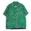 Sacai サカイ 22SS 22-02689M BANDANA Print Shirt バンダナ プリント 半袖 Tシャツ グリーン系 2【中古】