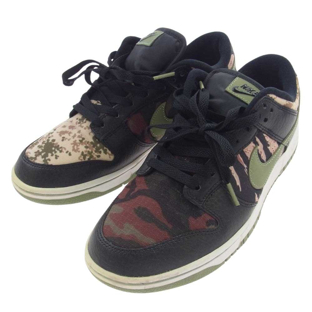 NIKE ナイキ DH0957-001 DUNK LOW SE BLACK MULTI CAMO ダンク ロー SE ブラック マルチ カモ スニーカー マルチカラー系 27.5cm【中古】