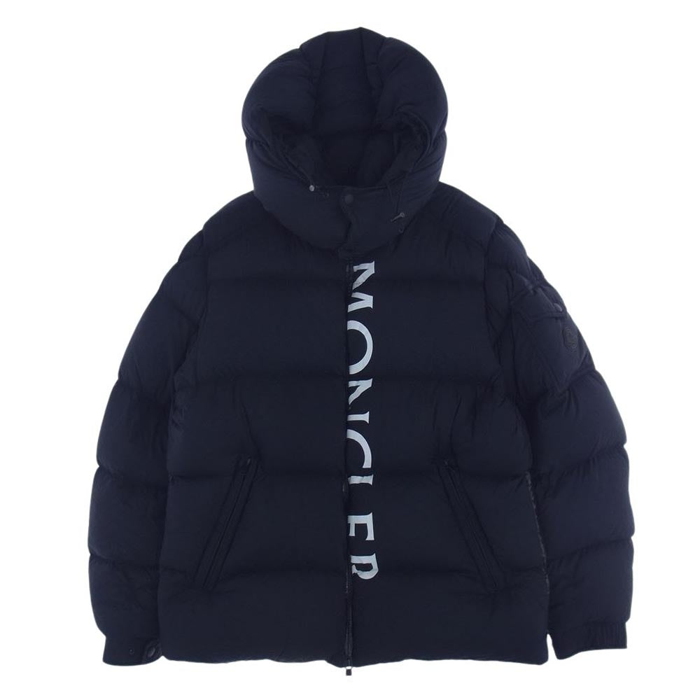 MONCLER モンクレール 20AW F20911B54410 国内正規品 MAURES マウレス ロゴワッペン プリント ダウン ジャケット ネイビー系 3【中古】