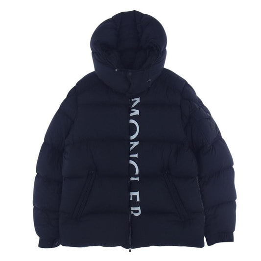 MONCLER モンクレール 20AW F20911B54410 国内正規品 MAURES マウレス ロゴワッペン プリント ダウン ジャケット ネイビー系 3【中古】