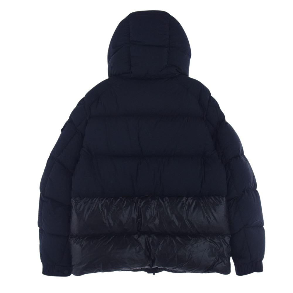 MONCLER モンクレール 20AW F20911B54410 国内正規品 MAURES マウレス ロゴワッペン プリント ダウン ジャケット ネイビー系 3【中古】