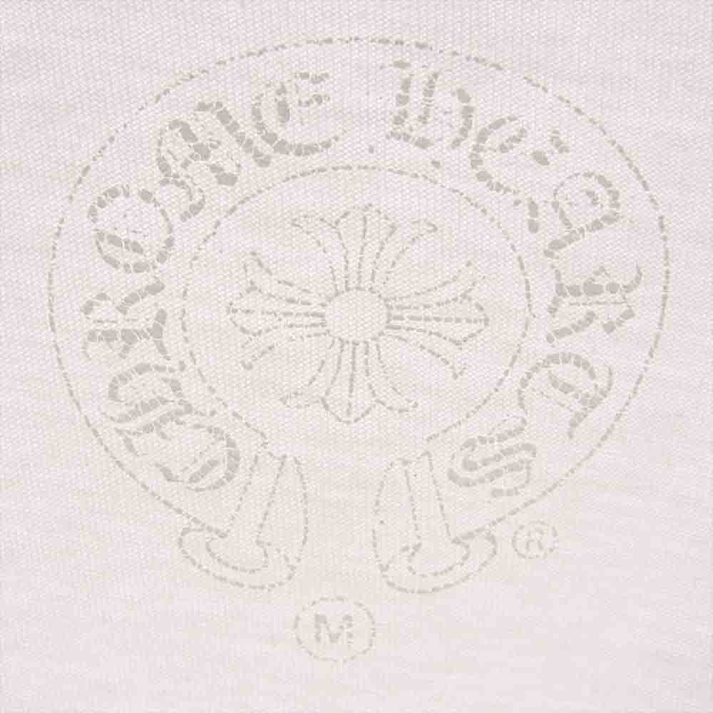 CHROME HEARTS クロムハーツ（原本無） Horseshoe L/S Tee ホースシュー ロングスリーブ 胸ポケット 長袖 Tシャツ ロンT  ホワイト系 M【中古】