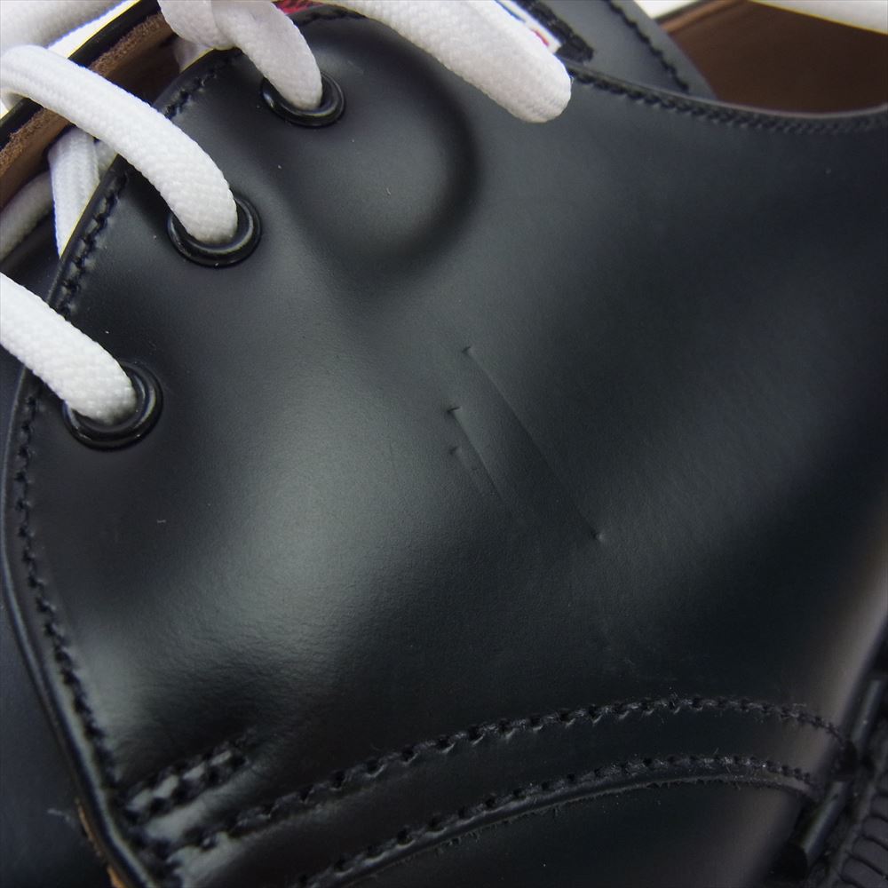 GEORGE COX ジョージコックス 15429 RALEIGH別注 英国製 KID THE Re:BOOT 3EYELET OXFORD CREEPERS VII GIBSON ラバーソール レザーシューズ ブラック系 UK9.5【新古品】【未使用】【中古】