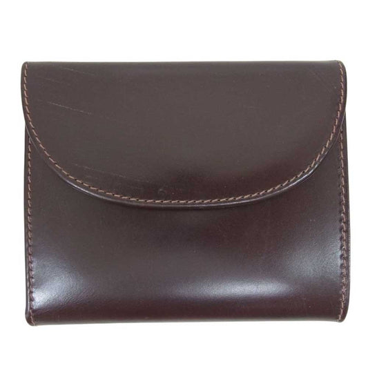 WHITE HOUSE COX ホワイトハウスコックス S1058  SMALL 3FOLD WALLET BRIDLE ブライドルレザー ブラウン系【極上美品】【中古】