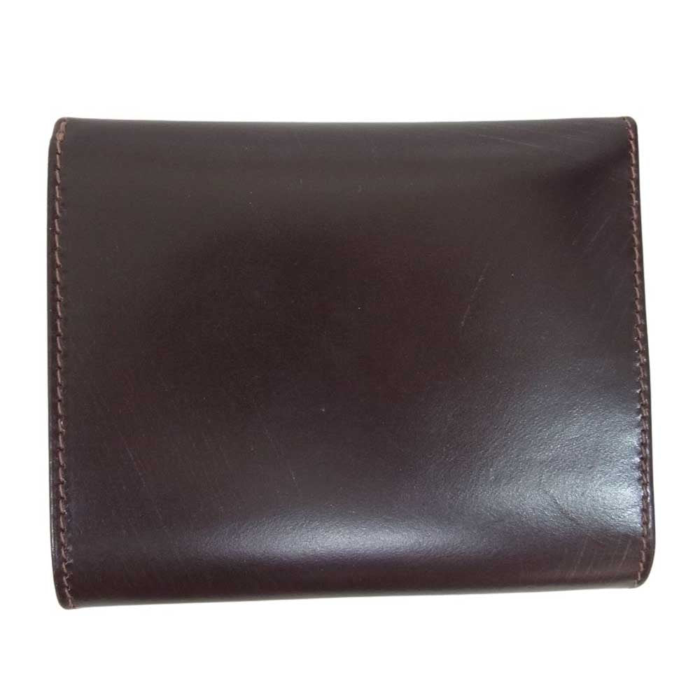 WHITE HOUSE COX ホワイトハウスコックス S1058  SMALL 3FOLD WALLET BRIDLE ブライドルレザー ブラウン系【極上美品】【中古】