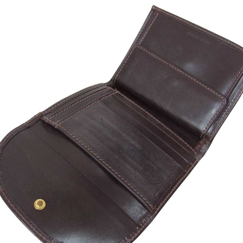 WHITE HOUSE COX ホワイトハウスコックス S1058  SMALL 3FOLD WALLET BRIDLE ブライドルレザー ブラウン系【極上美品】【中古】