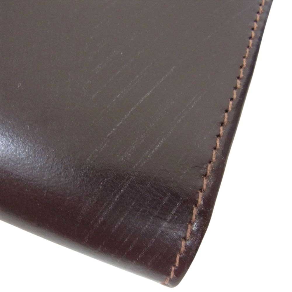 WHITE HOUSE COX ホワイトハウスコックス S1058  SMALL 3FOLD WALLET BRIDLE ブライドルレザー ブラウン系【極上美品】【中古】