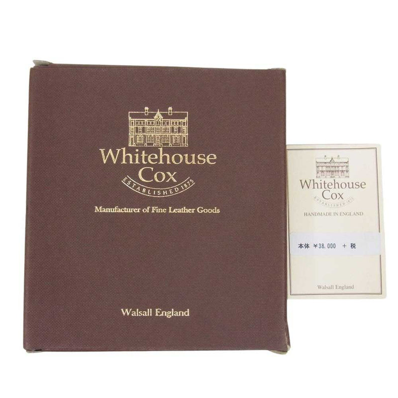 WHITE HOUSE COX ホワイトハウスコックス S1058  SMALL 3FOLD WALLET BRIDLE ブライドルレザー ブラウン系【極上美品】【中古】