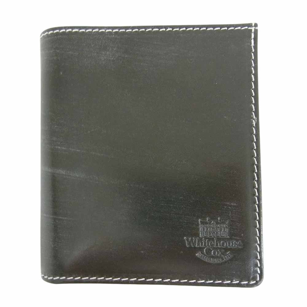 WHITE HOUSE COX ホワイトハウスコックス S1975HL COMPACT WALLET BRIDLE コンパクト ウォレット ブライドルレザー グリーン系【新古品】【未使用】【中古】