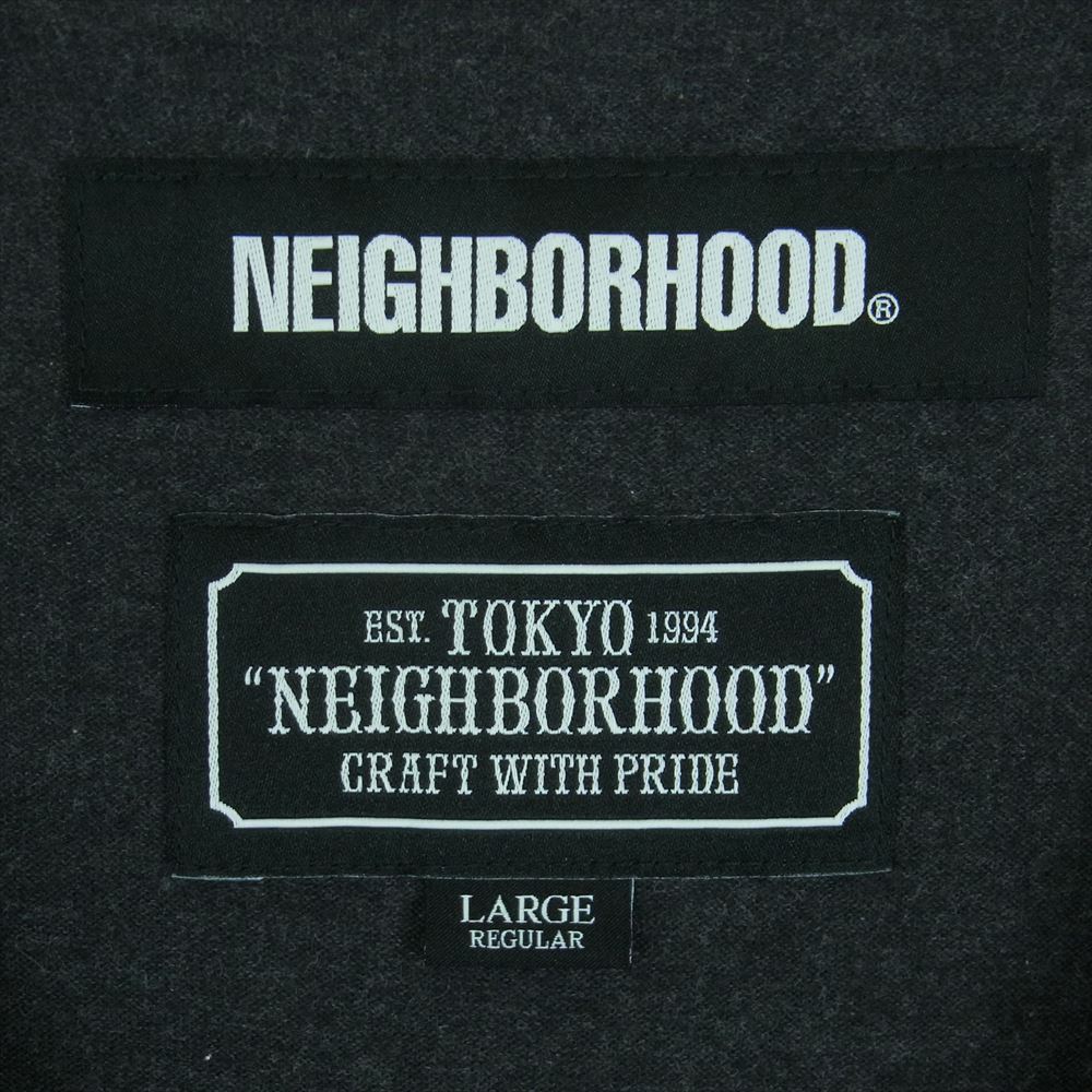 NEIGHBORHOOD ネイバーフッド 19AW 192ATNH-CSM02 THE WAY LIFE GOSE ワンポイント ロゴ ポケット 半袖 Tシャツ ダークグレー系 L【中古】
