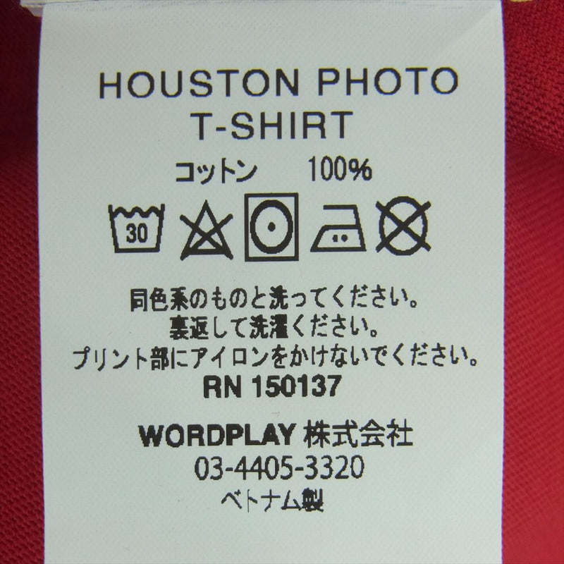 パレス Houston Photo T-shirt ホイットニーヒューストン プリント 半袖 Tシャツ レッド系 S【新古品】【未使用】【中古】