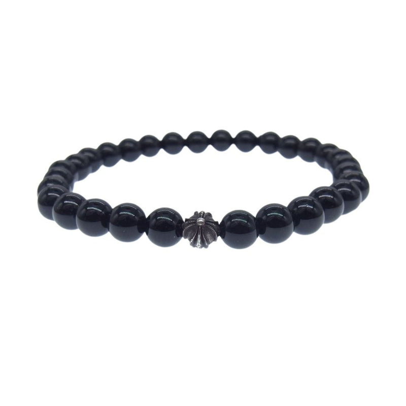 CHROME HEARTS クロムハーツ（原本無） BEAD 6ｍｍ ビーズ ブレスレット ブラック系【中古】