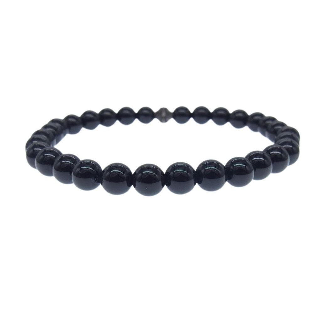 CHROME HEARTS クロムハーツ（原本無） BEAD 6ｍｍ ビーズ ブレスレット ブラック系【中古】