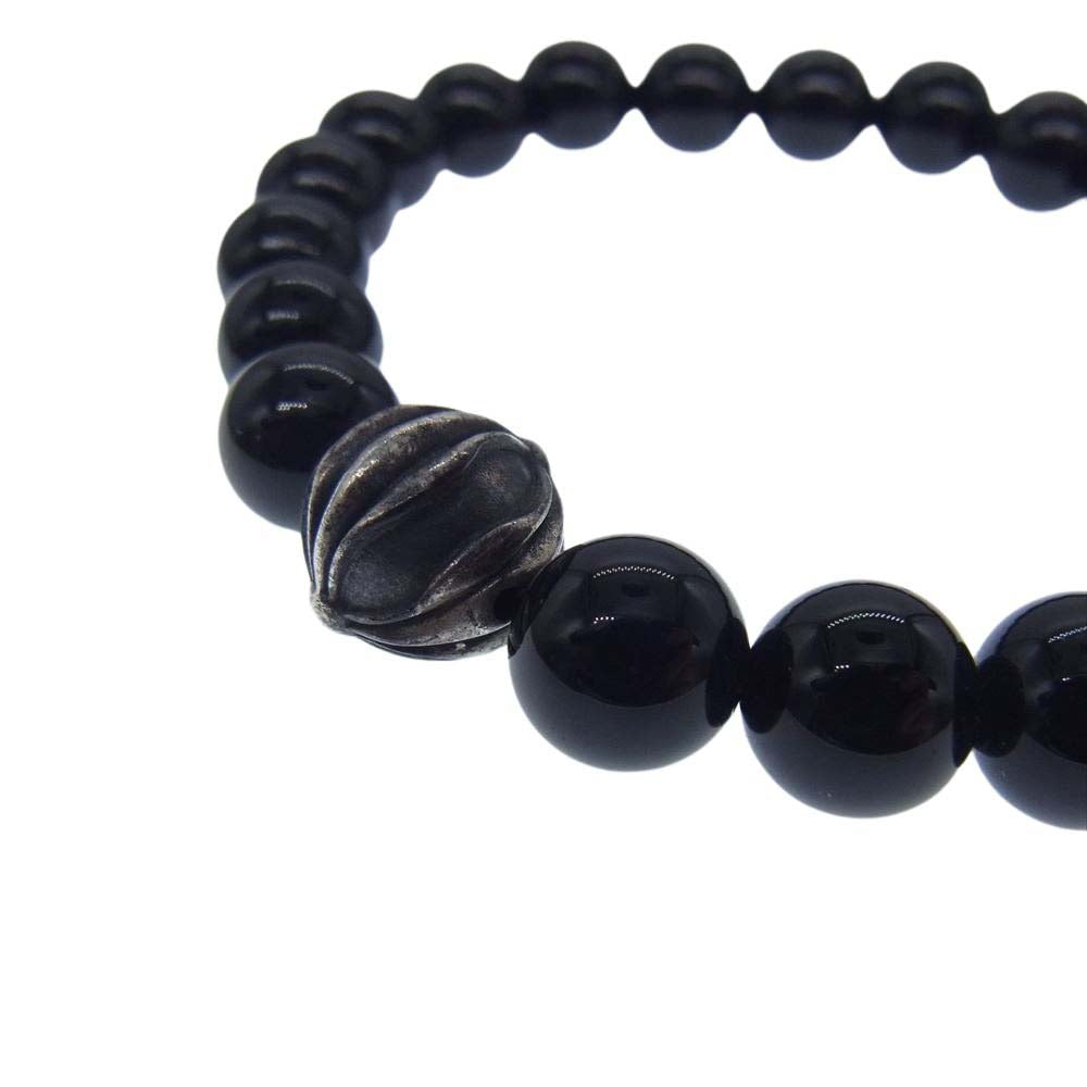 CHROME HEARTS クロムハーツ（原本無） BEAD 8ｍｍ ビーズ ブレスレット ブラック系【中古】