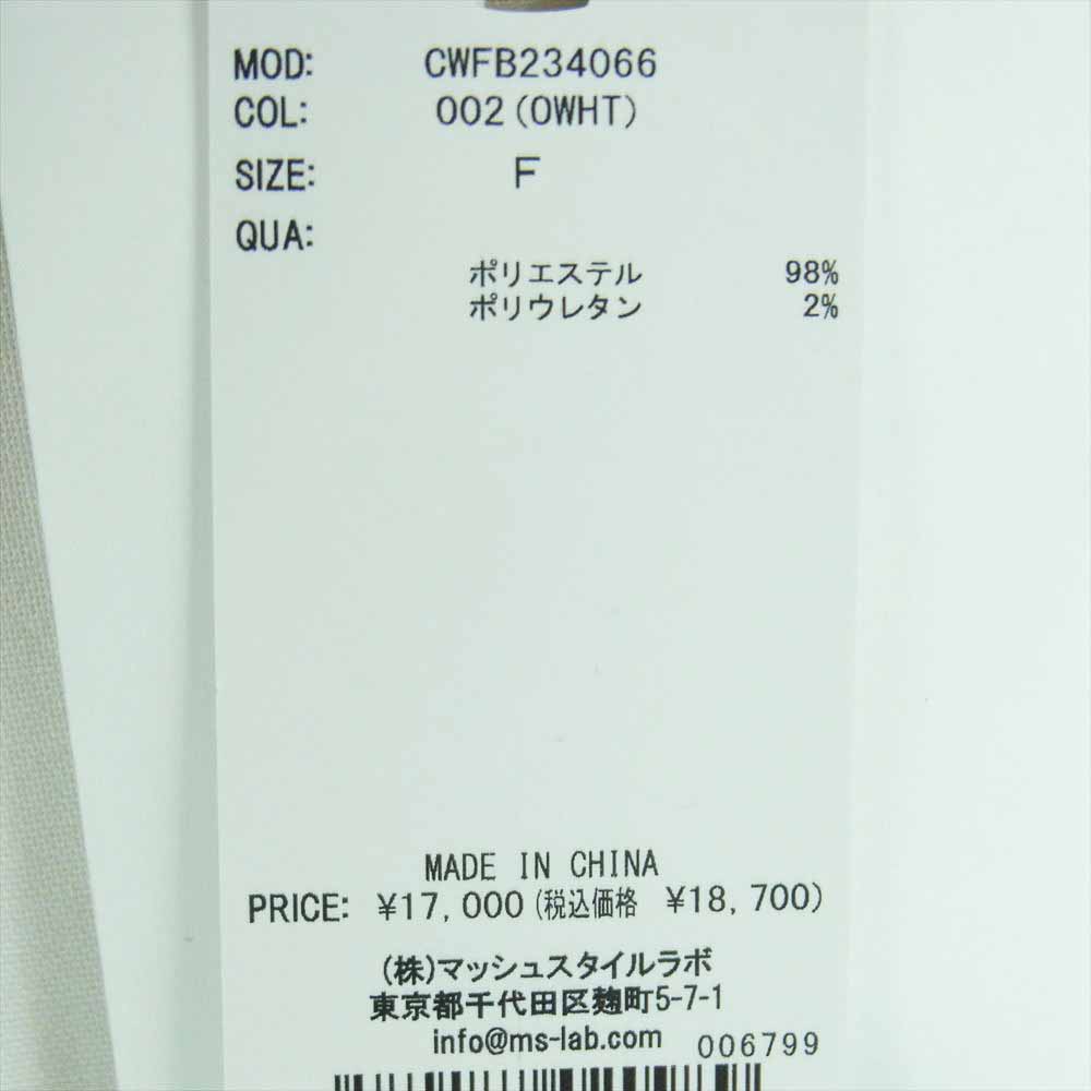 セルフォード CWFB234066 シュリンク ギャザー ボリューム チュニック ホワイト系 F【新古品】【未使用】【中古】