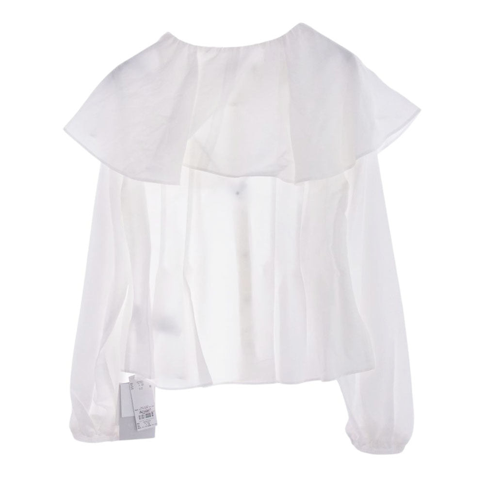 セルフォード CWFB234065 Square Neck Tuck Blouse スクエアネック タックブラウス ホワイト系 38【新古品】【未使用】【中古】