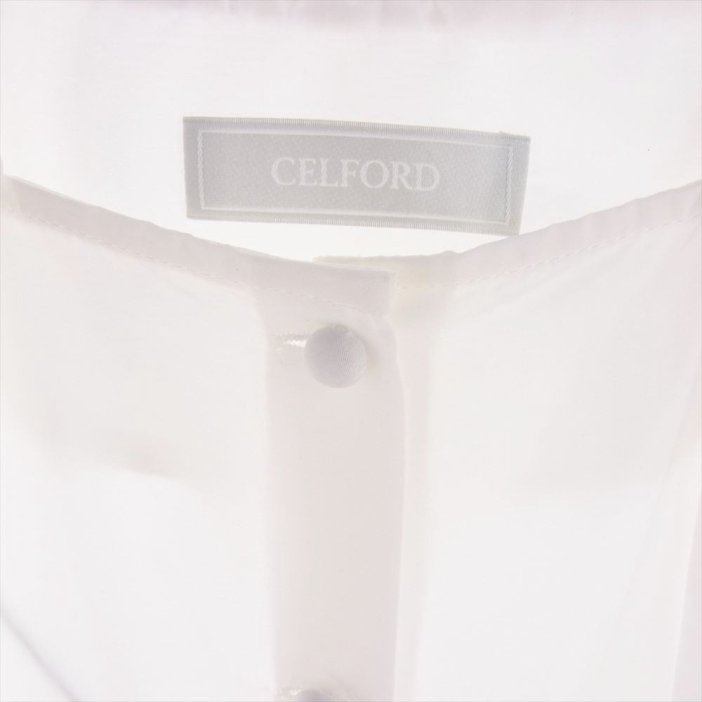 セルフォード CWFB234065 Square Neck Tuck Blouse スクエアネック タックブラウス ホワイト系 38【新古品】【未使用】【中古】