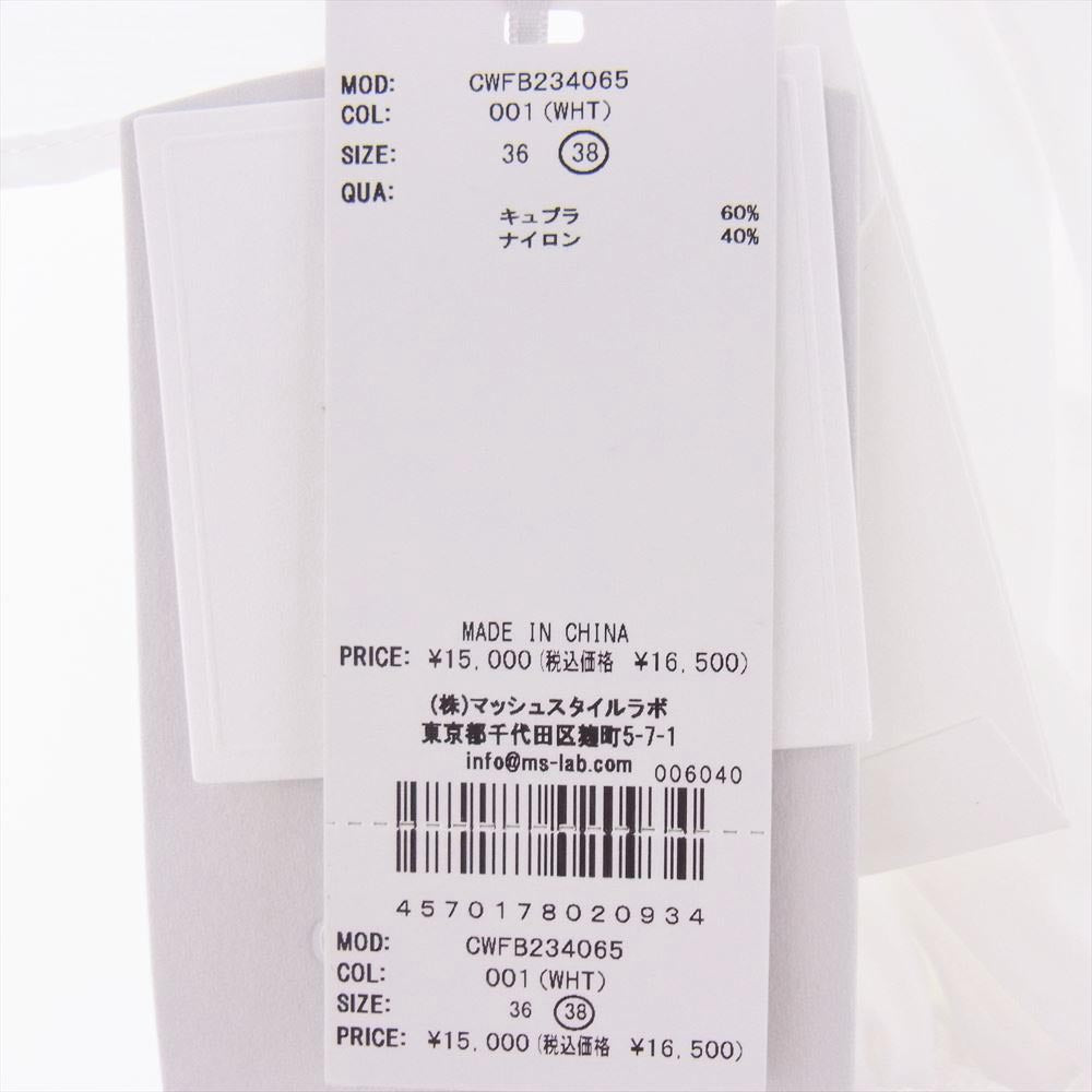 セルフォード CWFB234065 Square Neck Tuck Blouse スクエアネック タックブラウス ホワイト系 38【新古品】【未使用】【中古】