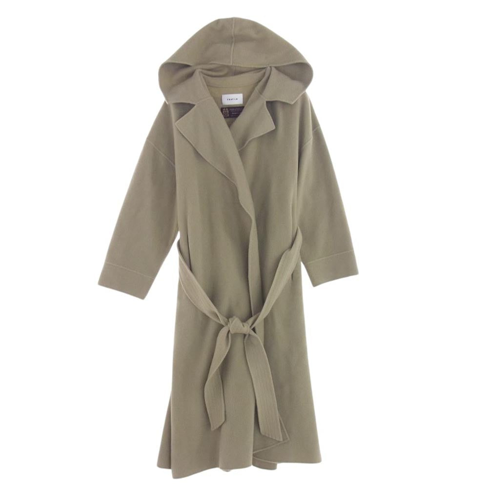 フレイアイディー FWFC205003 MANTECO フードリーバー ウール コート MNT 1【中古】