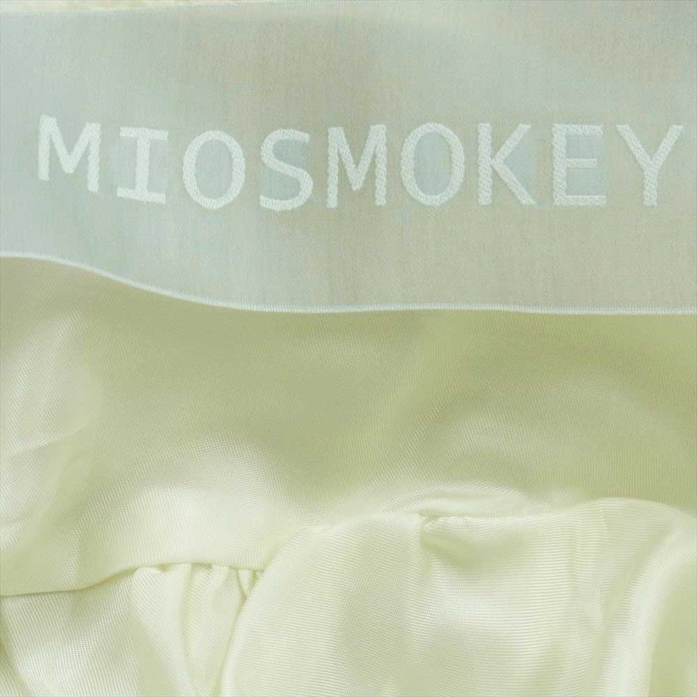 ミオズモーキー MIO-232ST005 TWEED BACK OPEN TOP ツイード トップス ニット オフホワイト系 00【極上美品】【中古】