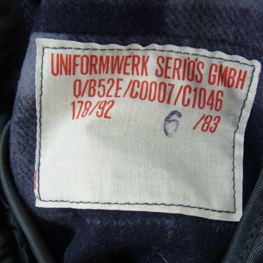 ミリタリー 8405-12-160-1866 ユーロヴィンテージ Uniformwerk Seris GMBH ライナー ベルト付き ロング コート グレー系 25【中古】