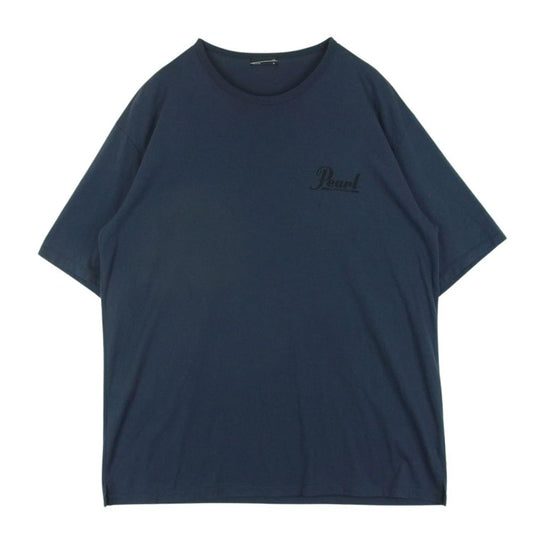 LAD MUSICIAN ラッドミュージシャン 23AW 天竺素材 Pearl BIG T SHIRT 半袖 ビッグ Tシャツ カットソー ネイビー系 46【中古】