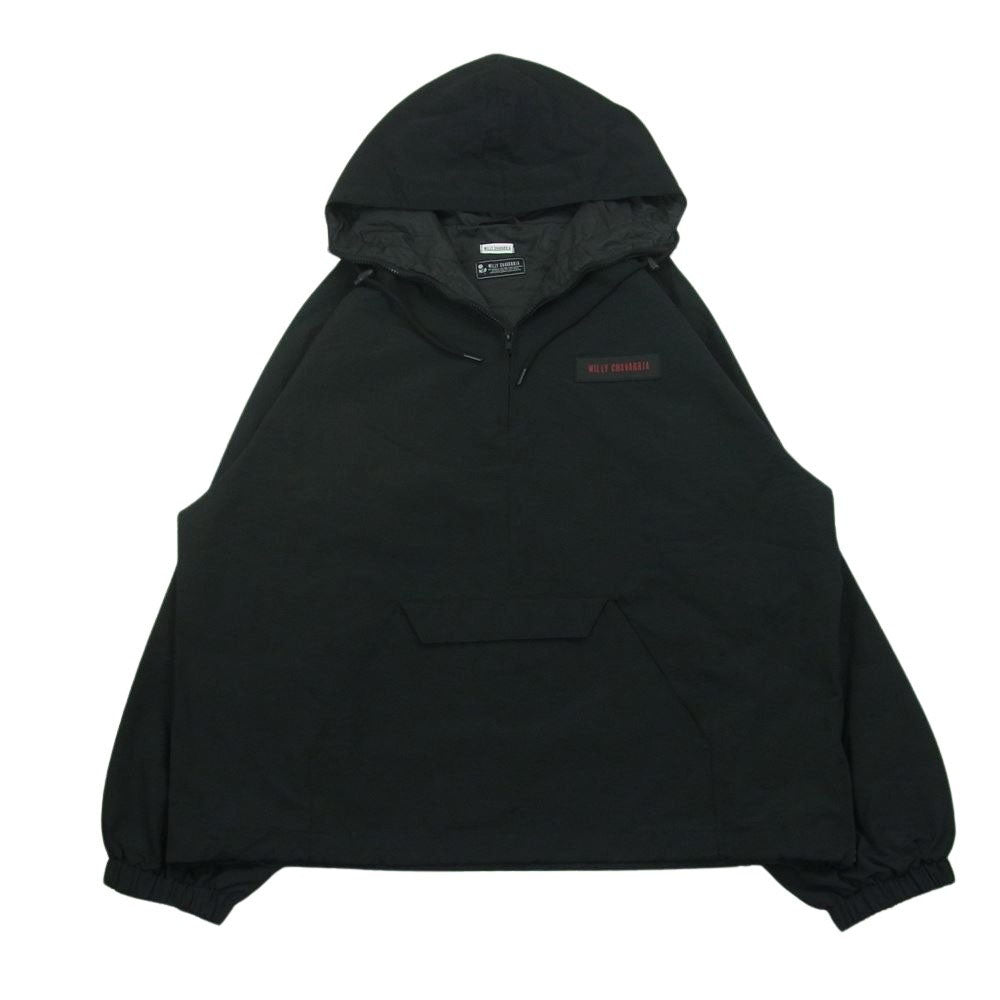 ウィリーチャバリア AAC301 ZIP ANORAK ジップ アノラック パーカー ナイロン ジャケット ブラック系 L【中古】