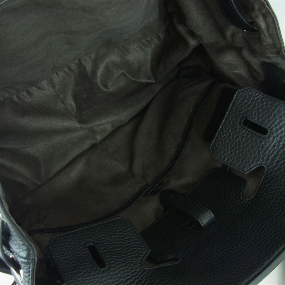 PELLE MORBIDA ペッレモルビダ Maiden Voyage レザー ショルダー ハンド トート バッグ ブラック系【美品】【中古】