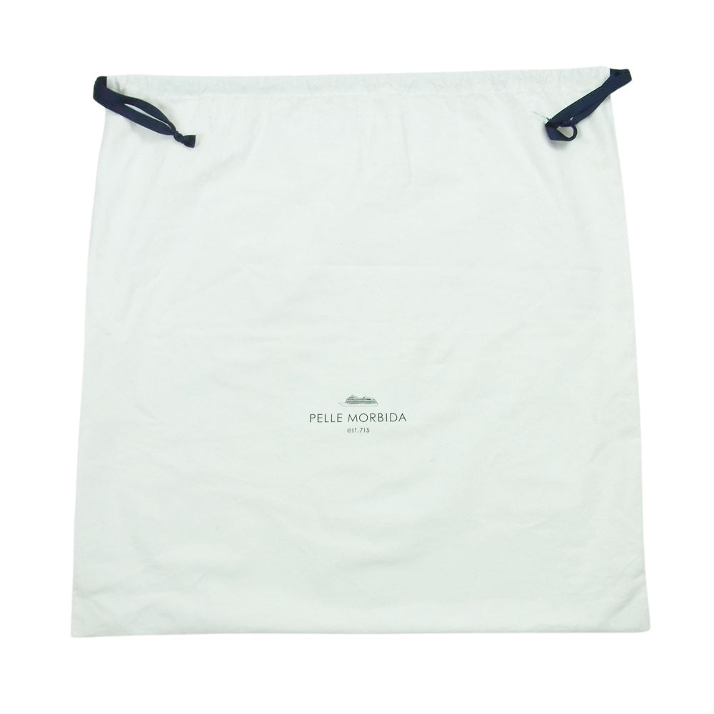 PELLE MORBIDA ペッレモルビダ Maiden Voyage レザー ショルダー ハンド トート バッグ ブラック系【美品】【中古】