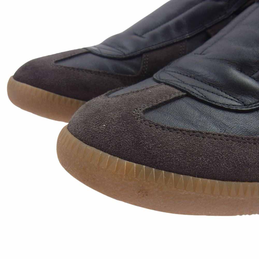 MAISON MARGIELA メゾンマルジェラ スリッポン ジャーマントレーナー スニーカー ブラック系 グレー系 40【中古】