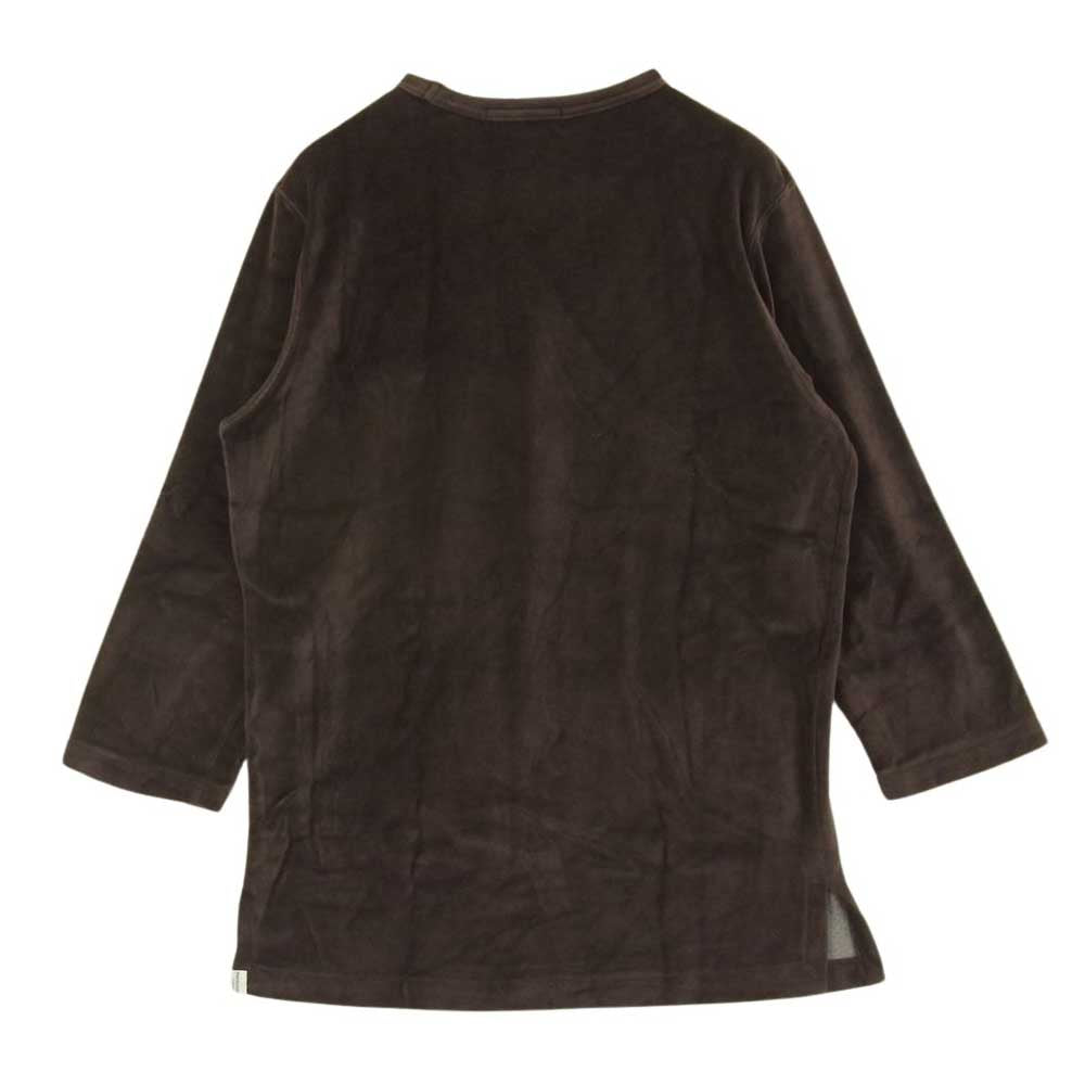mastermind JAPAN マスターマインドジャパン MC2-TS12-029 サークル スカル プリント ベロア Tシャツ ブラウン系 S【中古】