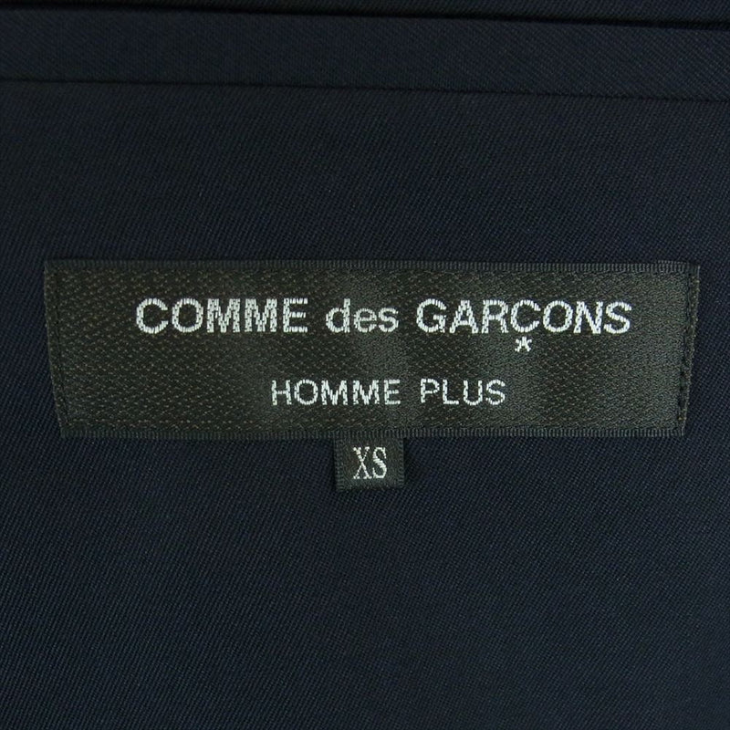 COMME des GARCONS HOMME PLUS コムデギャルソンオムプリュス PS-J009 AD2016 白ステッチ ウール テーラード ジャケット ダークネイビー系 XS【中古】