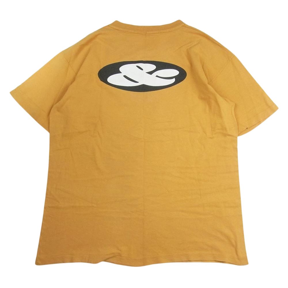 ヴィンテージ 90s USA製 ヴィンテージ anvil タグ シングルステッチ プリント 半袖 Tシャツ イエロー系 XL【中古】