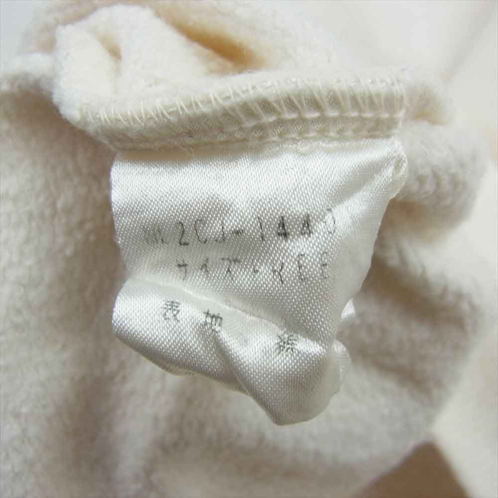 HYSTERIC GLAMOUR ヒステリックグラマー HG ロゴ ジップアップ スウェット ジャケット ホワイト系 F【中古】