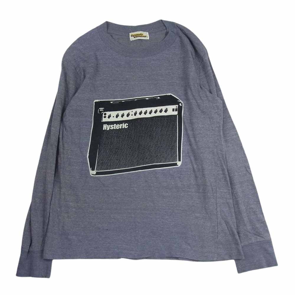 HYSTERIC GLAMOUR ヒステリックグラマー アンプ プリント 長袖 Tシャツ パープル系 F【中古】