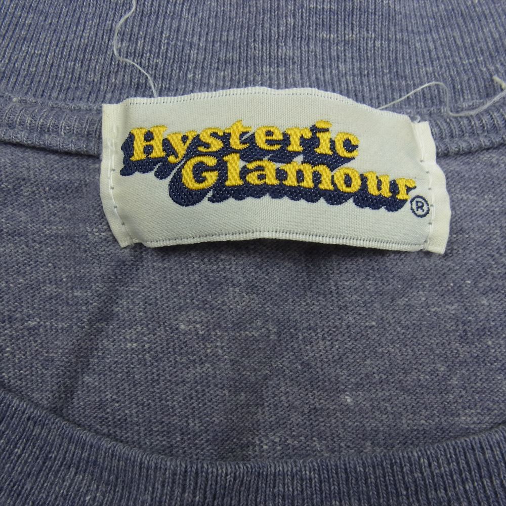 HYSTERIC GLAMOUR ヒステリックグラマー アンプ プリント 長袖 Tシャツ パープル系 F【中古】