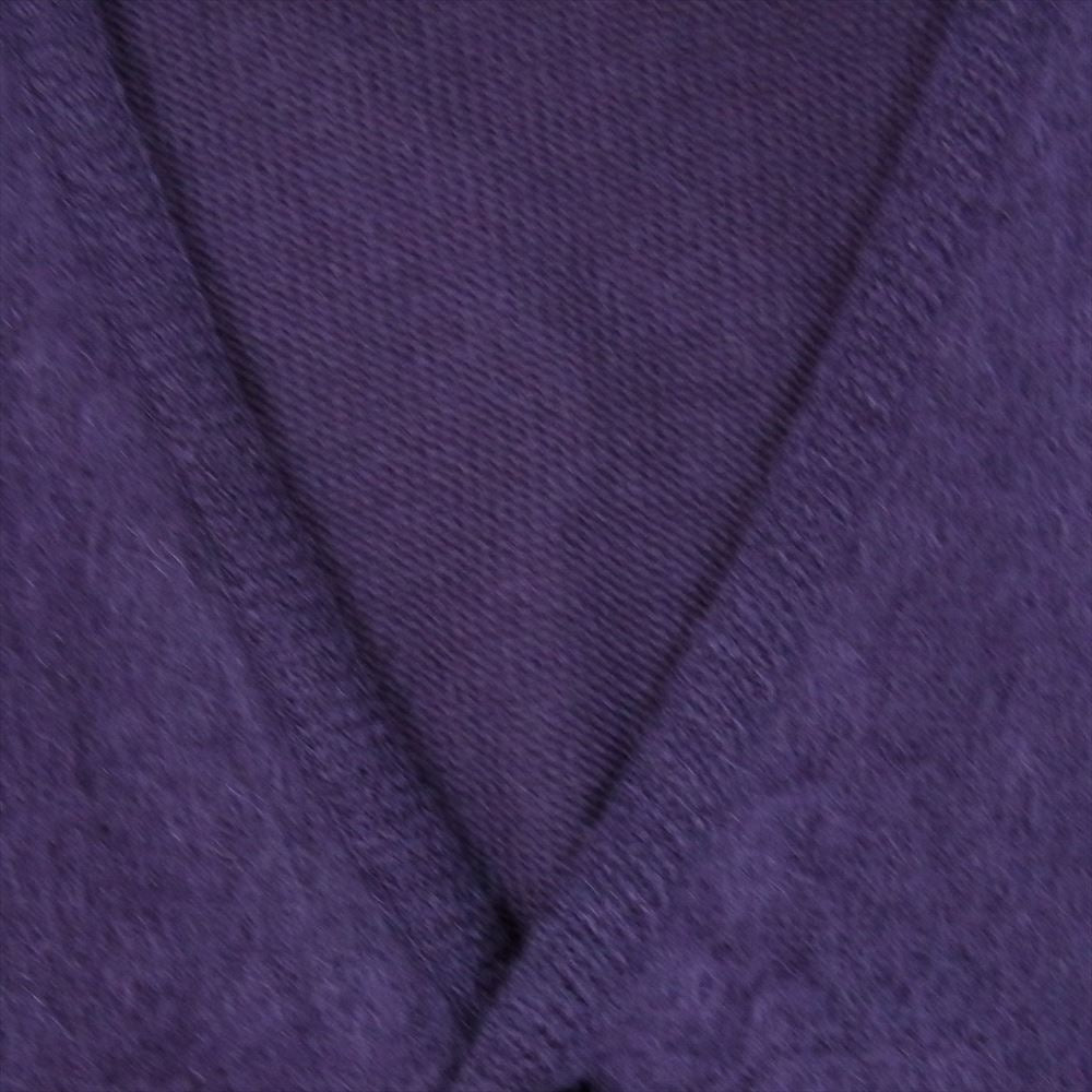 WACKO MARIA ワコマリア 21AW MOHAIR KNIT CARDIGAN モヘア ニット カーディガン パープル系 L【中古】