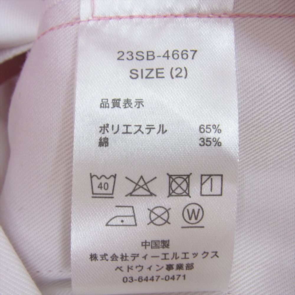 ベドウィンアンドザハートブレイカーズ 23SS 23SB4667 × Dickies ディッキーズ 10L SLIM FIT PANTS BENEDICT スリムフィット ストレート パンツ ピンク系 2【新古品】【未使用】【中古】