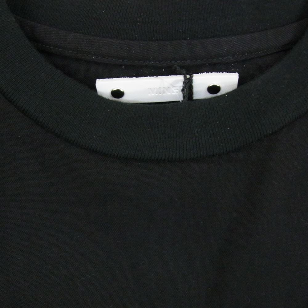 MINEDENIM マインデニム 23SS × OLD PARK オールド パーク  Zip Wide Denim T-SH ジップ ワイド デニム 半袖 Tシャツ ブラック系 2【新古品】【未使用】【中古】