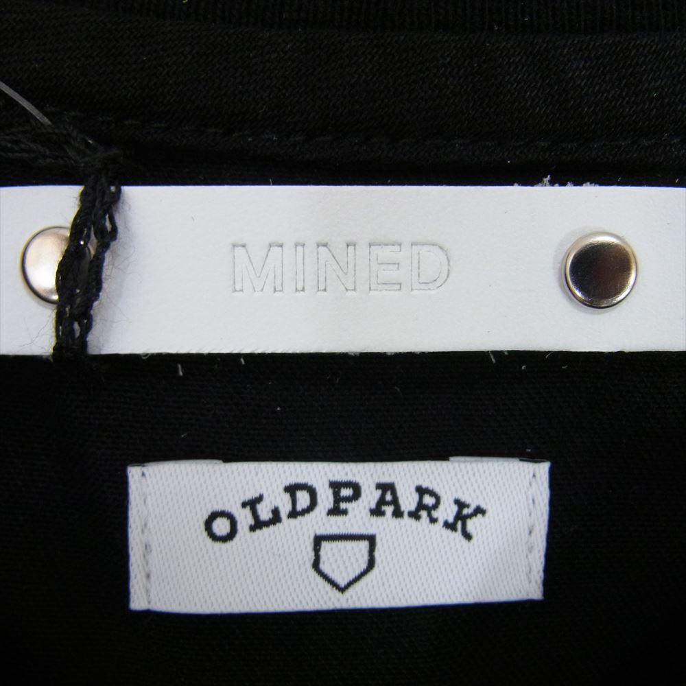 MINEDENIM マインデニム 23SS × OLD PARK オールド パーク  Zip Wide Denim T-SH ジップ ワイド デニム 半袖 Tシャツ ブラック系 2【新古品】【未使用】【中古】