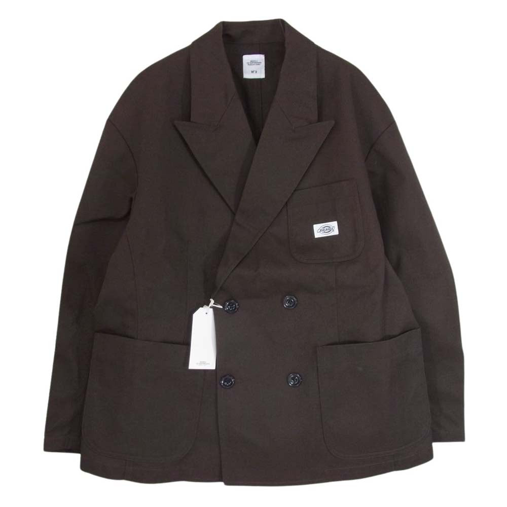 ベドウィンアンドザハートブレイカーズ 24SS 24SB5610 × Dickies ディッキーズ Ex.DOUBLE BREATSED JACKET BOND ダブルブレスト ジャケット Mサイズ ブラウン系 3【新古品】【未使用】【中古】