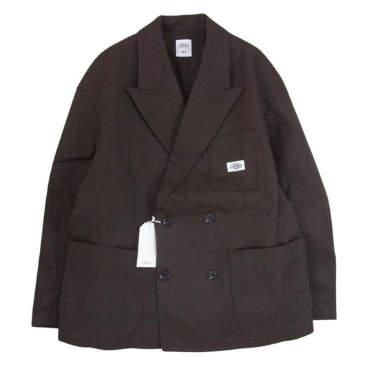 ベドウィンアンドザハートブレイカーズ 24SS 24SB5610 × Dickies ディッキーズ Ex.DOUBLE BREATSED JACKET BOND ダブルブレスト ジャケット Mサイズ ブラウン系 3【新古品】【未使用】【中古】
